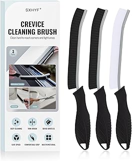 SXhyf Crevice Cleaning Brush - Grout Scrub Brush, House Cleaning Supplies, Gap Cleaning Tools, Home Essentials, Gifts for Women Men, Hard Bristle Crevice Cleaner Brush for Household Use, Bathroom