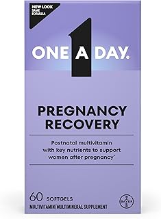 One A Day Postnatal Vitamins for Women, Postnatal Multivitamin with Folic Acid, Omega-3 DHA, B Vitamins, Support Immune Health, Breastfeeding, Post Partum Essential Nutrients for Women, 60 Ct