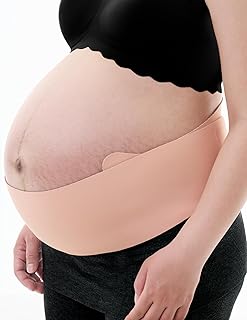 Momcozy Belly Bands for Pregnant Women, One-Piece & Portable Pregnancy Belly Band with Ergonest Back Support & Breathable Fabric – Adjustable Maternity Belt for Small/Round/High-Carrying Belly