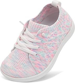 Toddler Shoes Girls Boys Wide Barefoot Shoes Minimalist Walking Sneakers Zero Drop Slip on Tennis Shoe Breathable Naturally Flexible