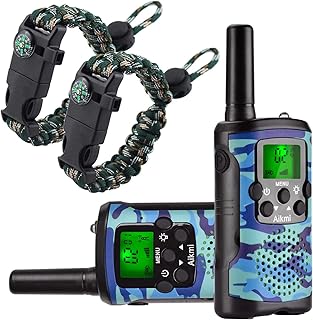Is It Worth Buying: Walkie Talkies for Kids 22 Channel 2 Way Radio 3 Miles Long Range Handheld Walkie Talkies Durable Toy Best Birthday Gifts for 6 Year Old Boys and Girls fit Adventure Game Camping (Blue Camo 1)