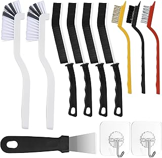 12Pcs Crevice Cleaning Brush Set,Hard Bristle Cleaning Supplies for Deep Cleaning Gap,Home Essentials,Bathroom Scrub Cleaner Brushes Tools for Household Use,Kitchen,Toilet,Window