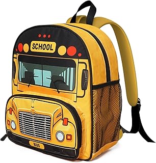 Toddler Backpack for Girls 3-8: Preschool Kindergarten Backpack - Cute Kids Backpacks for Girls Boys-School Bus
