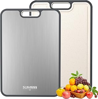 Price Drop: Titanium Cutting Board for Kitchen, Cutting Board Double Sided Food Grade, Pure Titanium/PP, Easy to Clean Large Size 16”×11”