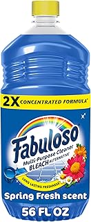 Fabuloso Multi-Purpose Cleaner and Floor Cleaner, 2X Concentrated Formula, Long-Lasting Freshness, Spring Fresh Scent, 56 oz