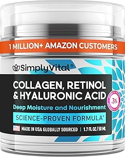 Hidden Gem Find: Anti-Aging Face Moisturizer with Retinol, Collagen & Hyaluronic Acid - Made in USA - Moisturizer Face Cream for Women & Men - Firming & Hydrating Neck Cream - Day & Night Skin Care - 1.7 fl oz
