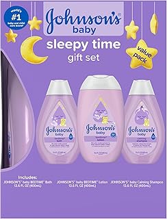 Amazon Deal Alert: Johnson's Baby Sleepy Time Gift Set with Calming Bedtime Bath, Bedtime Lotion & Calming Shampoo, Baby Bedtime Essentials with Relaxing NaturalCalm Aromas, Hypoallergenic, 3 Items