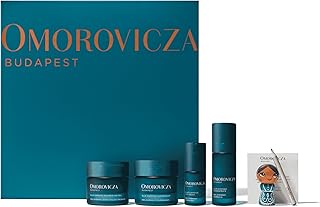 Omorovicza Blue Diamond Quartet, 4-Piece Anti-Aging Skincare Set with Diamond Peptides, Healing Concentrate™ to Boost Skin Longevity, Firmness & Radiance, Christmas Gifts & Stocking Stuffers