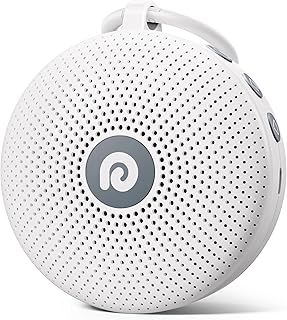 Dreamegg Portable Noise Machine for Baby Adult, Features Powerful Battery, 21 Soothing Sound, Noise Canceling for Office & Sleeping, Sound Therapy for Home, Travel, Registry Gift, Classic White