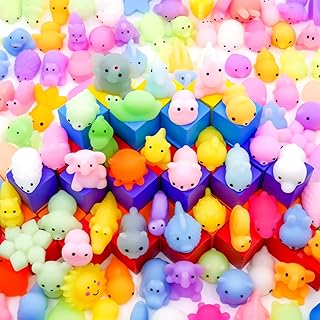 Hidden Gem Find: LENYOQIN 100 Pcs Kawaii Squishies, Mochi Squishy Toys for Kids Party Favors, Mini Sensory Stress Relief Toys, Goodie Bags Novelty Toy, Classroom Prizes, Birthday Gift, Fidget Toys, Random