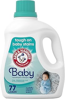 ARM & HAMMER Baby, 77 Loads Hypoallergenic Liquid Laundry Detergent, 100.5 fl oz