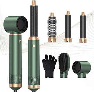 Budget Find You Need: 5 in 1 Blow Dryer Brush, Negative Ion Hair Dryer Brush Set Upgrade Hot Air Brush Air Styler Curling Wrap Air Curler, Curling Iron Hair Styling Tools As A Gift for Straight/Curl/Drying/Smoothing