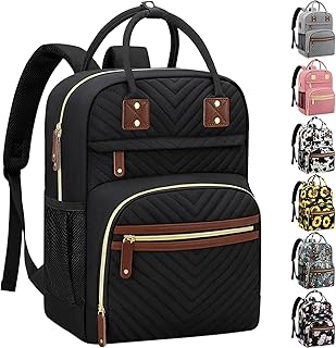 Tenot Diaper Bag Backpack for Women Large Capacity with Insulated Pockets Multifunctional Diaper Bags For Baby Girl Boy Waterproof Baby Bags For Mama Maternity Travel Bag Black
