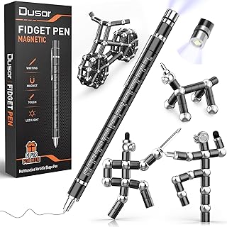 Dusor Gifts for Men Fidget Pen, Easter Basket Stuffers for Teens Multifunction Pen, Anniversary Birthday Easter Gift for Men Dad Him Husband Boyfriend, Easter Basket Cool Stuff Gadgets for Son Teens