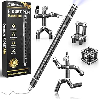 Gifts for Men Fidget Pen, Easter Basket Stuffers for Teens Cool Stuff Gadgets, Anniversary Birthday Gift for Men Him Husband, Easter Egg Fillers Fidgets Multifunction Pen, Easter Basket Essentials