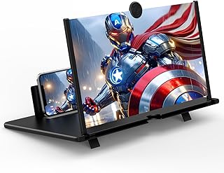 Is It Worth Buying: 18" Screen Magnifier for Mobile Phone,3D HD Cell Phone Magnifying Projector Screen Enlarger for Movies, Videos, and Gaming,Foldable Phone Stand with Screen Amplifier,Supports All Smartphones (Black)
