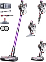 Cordless Vacuum Cleaner, 550W 45Kpa Vacuum Cleaners for Home, 60Mins Cordless Stick Vacuum with LED Display, Self-Standing & Anti-Tangle, 8-in-1 Wireless Vacuum for Carpet Pet Hair Hardfloor