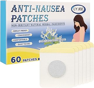 LYJEE Pregnancy Nausea Relief，60 Pcs Natural Fast-Acting Anti Nausea Patch for Pregnant Women，Morning Sickness Relief Patches Anti Nausea Pregnancy, 10-15 Minutes for Fast Effects