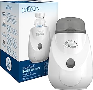 Dr. Brown's Insta-Feed Baby Bottle Warmer and Sterilizer for Baby Bottles and Baby Food Jars, BPA-Free Plastic