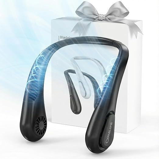 Amazon Deal Alert: Portable Bladeless Neck Fan, Mothers Day Gifts for Mom Women Hot Flash, Birthday Gift for Men Dad Father Teacher, Wearable Cooling Fan Rechargeable for Camping Travel Beach Golf Cruise Essentials 2026