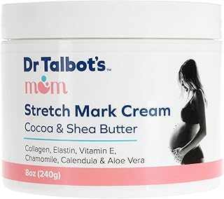 Dr. Talbot's Mom Stretch Mark Cream for Pregnancy and Postpartum - Made With Shea Butter, Vitamin E, Aloe Vera and Cocoa Butter - 8 oz