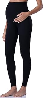 POSHDIVAH Women's Maternity Leggings Over The Belly Pregnancy Yoga Pants Active Wear Workout Leggings