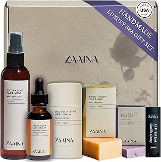 ZAAINA Spa Gifts for Women - Luxury Self Care Spa Kit, Mother's Day Spa Gift Basket, Pampering At Home Bath and Body Relaxation Spa Package, Gifts for Mom Wife Friend, Birthday Gifts for Women