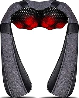Mirakel Mothers Day Gifts for Mom Wife Women, Neck Massager for Pain Relief Deep Tissue, Electric Shiatsu Shoulder & Back Massager with Heat, Fathers Day Dad Gifts for Husband Men (NOT Cordless)