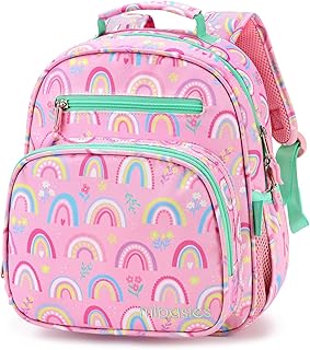 Toddler Backpack for Girls 2-4: Cute Kids Backpacks for Girls - Preschool Kindergarten Backpack - Rainbow Pink