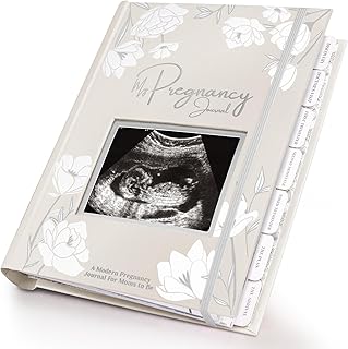Pregnancy Journal, Pregnancy Announcements - 80 Pages Hard Cover Baby Books For Mom To Be Gift, Baby Memory Book Keepsake, Gender Reveal Gifts For New Moms, Mother's Day, Shower & Registry (Clay)