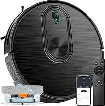 XIEBro 2 in 1 Robot Vacuum and Mop Combo, 6500Pa Suction, Robotic Vacuum Cleaner with 200 Min Runtime, Self-Charging, App/Alexa/Voice Control, Ideal for Hard Floor, Pet Hair, Carpet