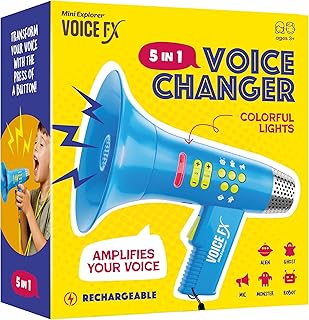 Mini Explorer Voice Changer for Kids - Easter Gifts for Kids - Voice Changing Device for Boys & Girls Ages 3-8+ Olds Birthday Gifts for 3, 4, 5, 7, 8 Year Old Boy - Toys Gift Ideas for Kid, Toddler