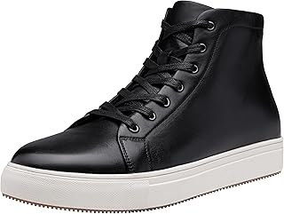 Hidden Gem Find: Men's Casual Shoes High Top Premium Leather Fashion Sneakers Dress Boots for Men