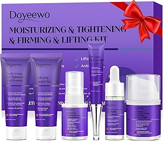 Budget Find You Need: Skin Care Set,6Pcs Professional Womens Teens Tighten Lift Firm Skincare,Hydrate Anti-Aging Facial Routine Kit Travel Gift Set,Birthday Christmas Secret Santa Gifts for Women Teenage Girl Wife Mom | Professional, Travel Skincare, Gift Set