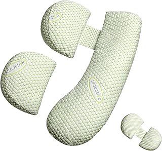 Oternal Pregnancy Pillow for Pregnant Women, Soft Pregnancy Body Pillow, Support for Back, Belly, HIPS, Legs, Maternity Pillow with Detachable and Adjustable Pillow Cover