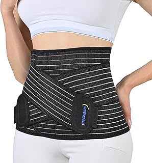 Abdominal Binder Post Surgery Postpartum Belly Band, C-section Belly Binder, Girdle for Postnatal, Adjustable Belly Wrap, Stomach Compression Hernia Belt For Men or Women After Pregnancy, Hysterectomy