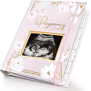 Pregnancy Journal, Pregnancy Announcements - 80 Pages Hard Cover Baby Books For Mom To Be Gift, Baby Memory Book Keepsake, Gender Reveal Gifts For New Moms, Mother's Day, Shower & Registry (Blush)