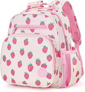 Toddler Backpacks for Girls 2-4: Little Kid Bookbag for Preschool Prek Daycare Strawberry Pink