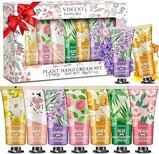 7 Pack Hand Cream Gifts Set for Women,Easter Basket Stuffers,Mothers Day Gifts,Teacher Appreciation Gift,Nurse Week Gift,Mini Moisturizing Hand Lotion Travel Size in Bulk for Dry Cracked Hands