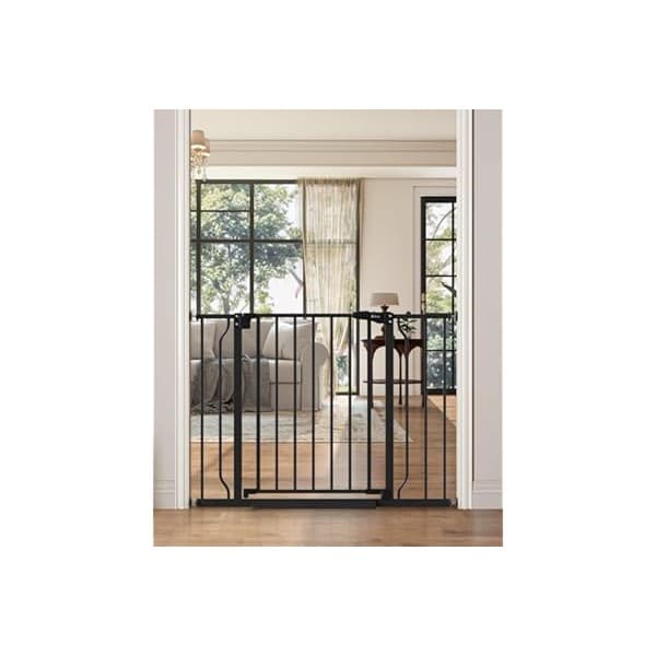 Mom's Pick of the Week: Cideny 29"-40" Baby Gate for Stairs, Auto Close Stroller Friendly Dog Gate Indoor for Doorways, Pressure Mounted Baby Gate, Easy Walk Through Gate for Children & Pets, Black