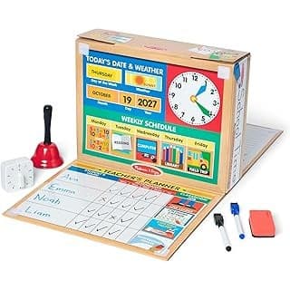 Hidden Gem Find: Melissa & Doug School Time! Classroom Play Set Game - Be Teacher or Student - FSC Certified