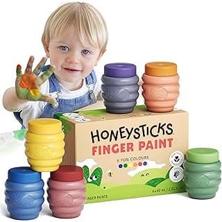 Deal Alert! Honeysticks Non-Toxic Finger Paint: Toddler Approved Fun for Less!