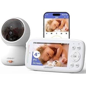 Kitchen Hack Alert: 1080P 2.4GHz WiFi Baby Monitor with Camera and Audio, Pan-Tilt-Zoom Video Camera, 4'' IPS Screen, HD Night Vision, Motion & Cry Detection, 360° View, Temperature Sensor, Feeding Reminder