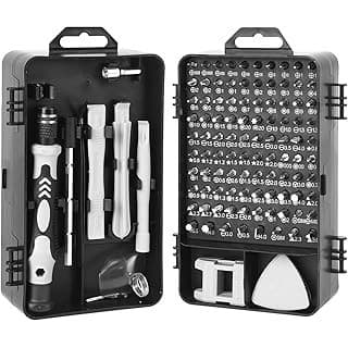 Budget Find You Need: 115 in 1 Precision Screwdriver Sets, Professional Magnetic Mini Repair Tool Kit for Computer, Eyeglass, Camera, Game Console, Men Gift Screw Driver
