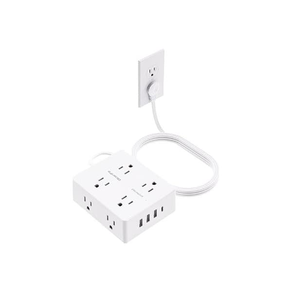 Unplug the Chaos! Mom's Must-Have Flat Plug Power Strip Deal!
