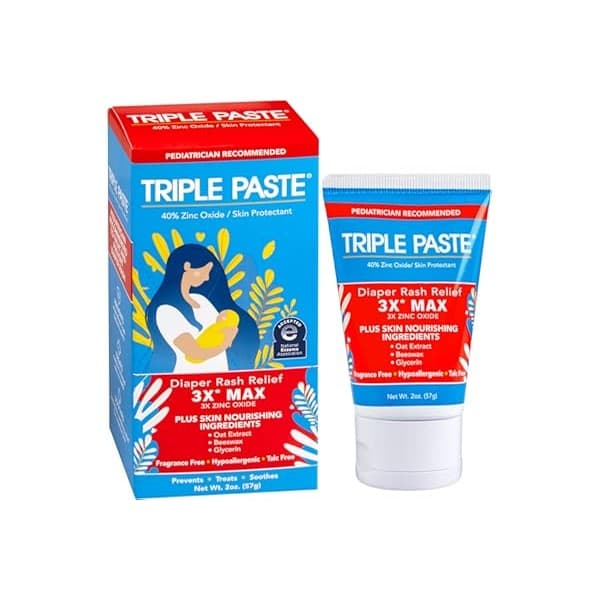 Trending on Amazon: Triple Paste 3X Max Diaper Rash Ointment for Baby, Maximum Strength with 40% Zinc Oxide Ointment for Serious Diaper Rash, 2 oz Tube