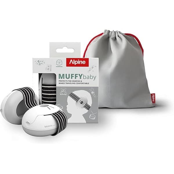 Back in Stock Alert: Alpine Muffy Baby Ear Protection for Babies and Toddlers up to 36 Months - CE & ANSI Certified - Noise Reduction Earmuffs - Comfortable Baby Headphones Against Hearing Damage & Improves Sleep - Black
