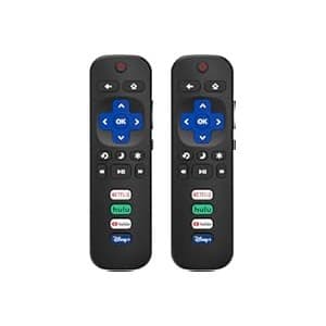 Kitchen Hack Alert: (Pack of 2) Replacement Remote Control Only for Roku TV, Compatible for TCL Roku/Hisense Roku/Onn Roku/Sharp Roku/Element Roku/Westinghouse Roku/Philips Roku Smart TVs (Not for Roku Stick and Box)