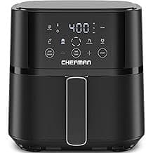 Pregnancy Hack: Chefman Air Fryer – 4 QT Compact Airfryer for Quick & Easy Meals in Minutes, Features Hi-Fry Technology for Extra Crisp, Touchscreen Controls with 4 Presets, Nonstick & Dishwasher Safe Basket - Black