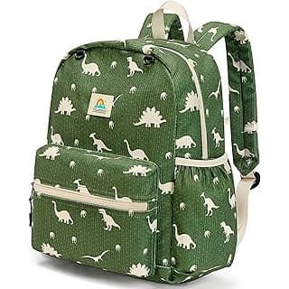 Upgrade Your Life With This: Corduroy Kids Backpack for Boys and Girls 5-8: Boys Backpack for Elementary Kindergarten - 15 inch Cute Backpacks for Kids - Dinosaur